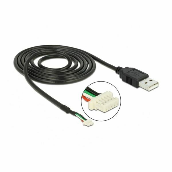 Delock kabel USB 2.0 TipA - 5 pin 1,5m črn 95986