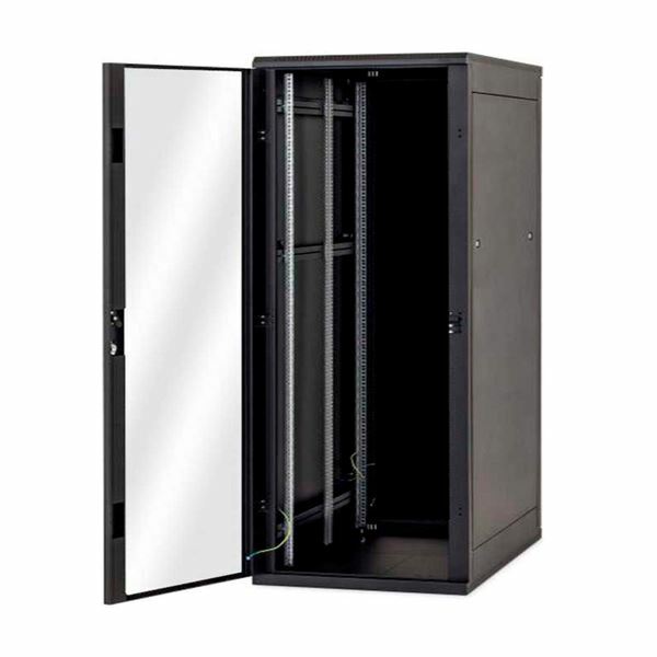 Triton kabinet 18U 900 600x600 črn N8 sestavljen