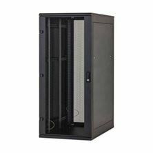 Triton kabinet 27U 1300 600x900 črn N8 sestavljen perforirana sp./zd. vrata