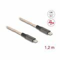 Picture of Delock kabel USB C-C 1,2m 100W 5A PD LED črn 88288