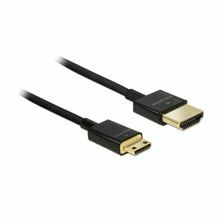 Slika Delock kabel HDMI mini  3D 4K slim 2m črn 84778