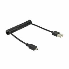 Slika Delock kabel USB A-B mikro spirala do 0,6m 83162