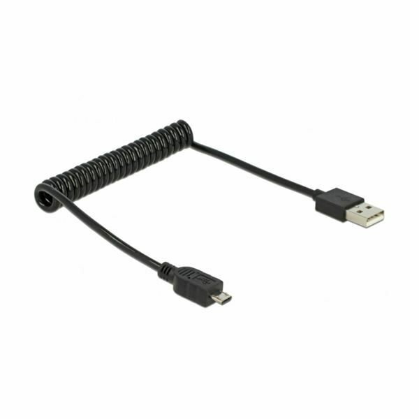Picture of Delock kabel USB A-B mikro spirala do 0,6m 83162