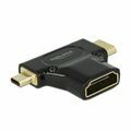 Picture of Delock adapter HDMI-C Mini M / HDMI-D mikro M / HDMI Ž 65666