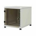 Picture of Triton kabinet 12U 620 600x1000 siv sestavljen s kolesi
