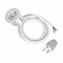 Bachmann PIX vgradna vtičnica 1x220V bel bela 2m 926.301