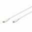 Digitus kabel USB C-C 0,5m 60W bel silikonski AK-300341-005-W