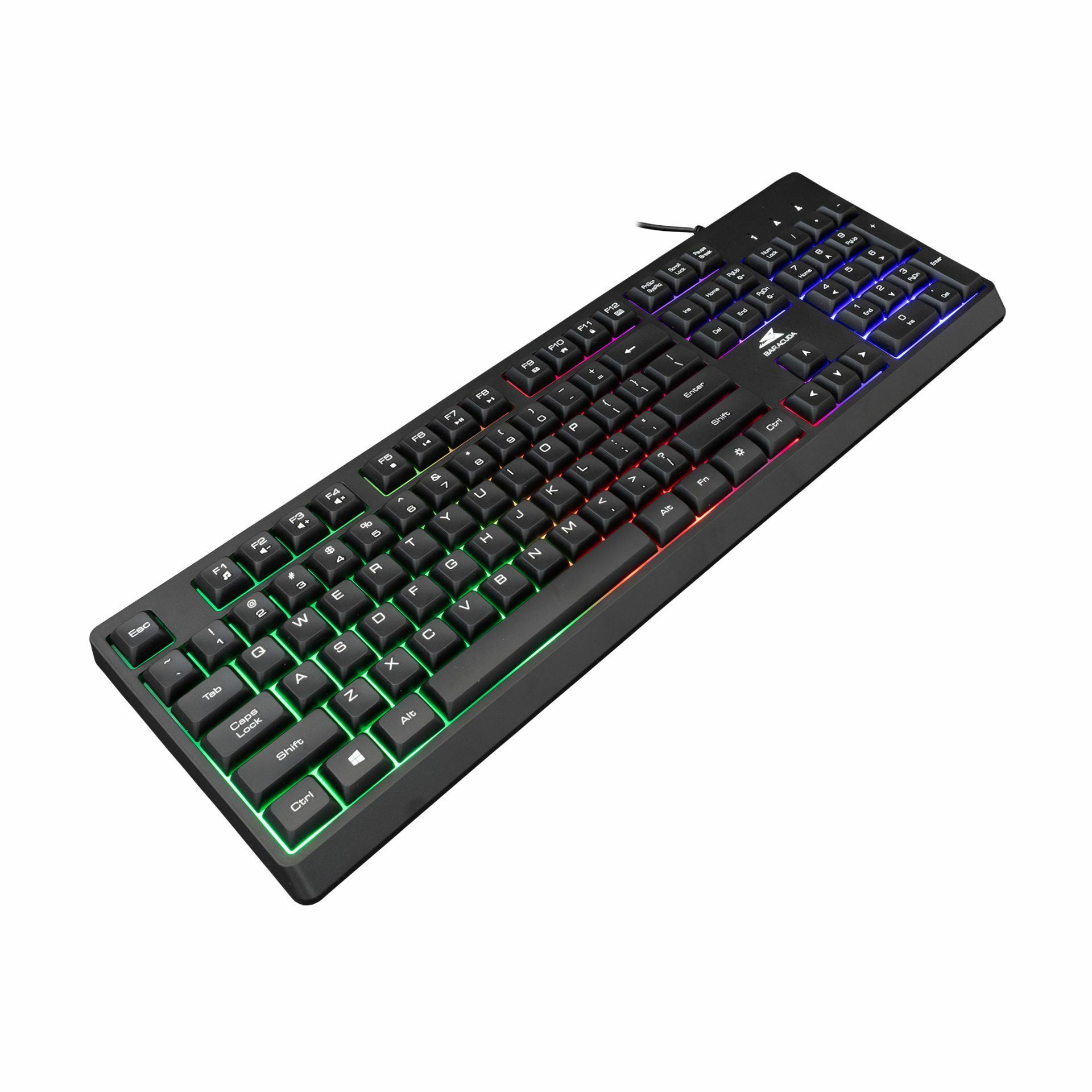 BARACUDA tipkovnica USB US črna gaming BGK-02114 STARFISH - TechTrade