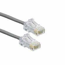 Leviton patch UTP CAT.6 0,9m siv 3,8mm HighFlex P24 6H4P0-03S