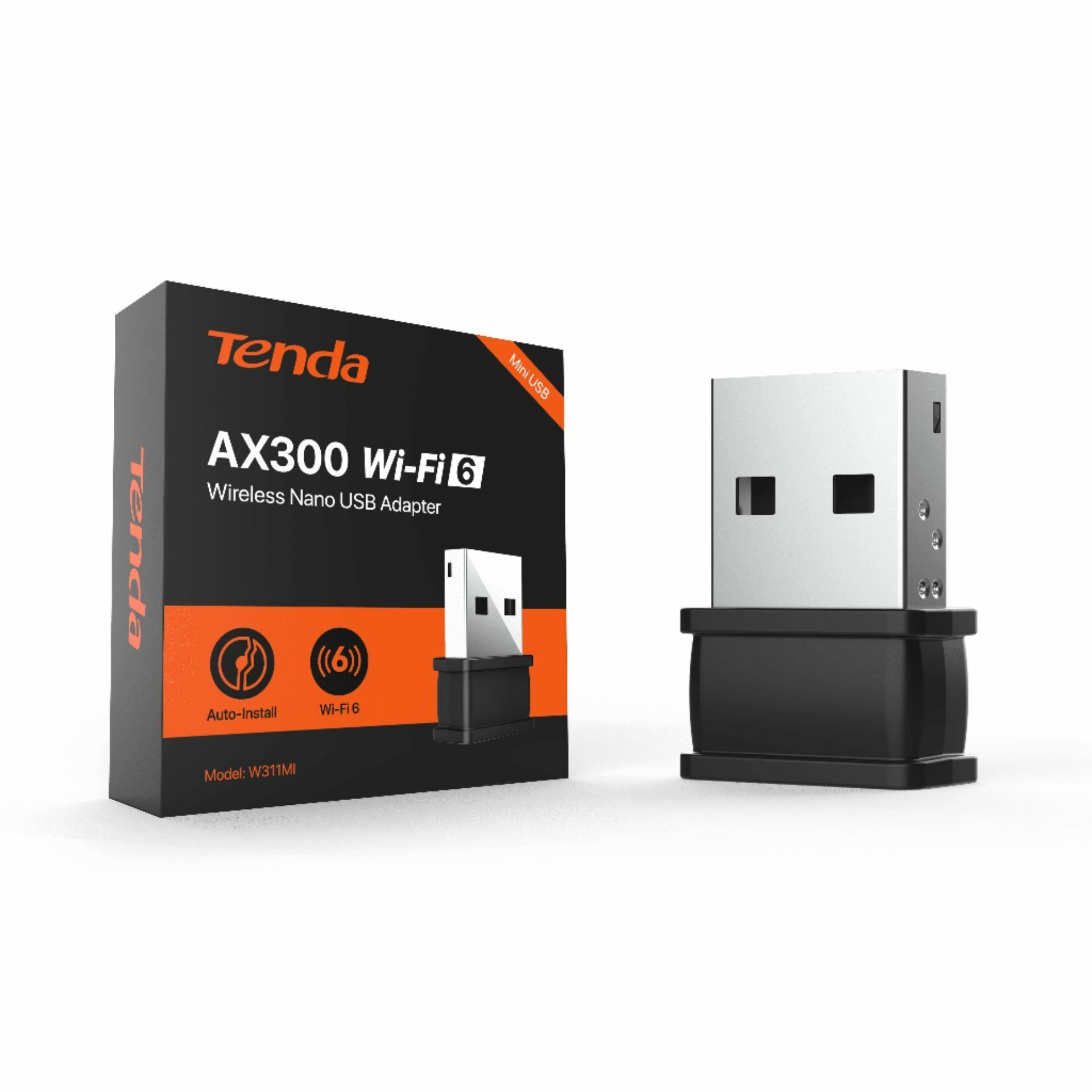 Tenda WiFi6 AX USB adapter 300Mb nano W311MI - TechTrade