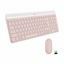 Slika Logitech tipkovnica & miška MK470 SLO slim brezžična roza 920-011322