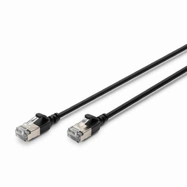 Digitus patch slim FTP CAT.6A 0,5m črn 