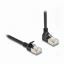 Delock patch SFTP CAT.6A 2m črn slim kotni navzgor 80288
