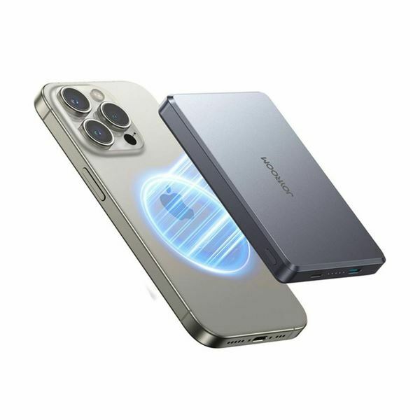 Joyroom prenosna baterija 10.000mAh 20W PowerBank magsafe siva JR-PBM08