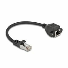 Delock patch podaljšek SFTP CAT.6A 0,25m črn 86998