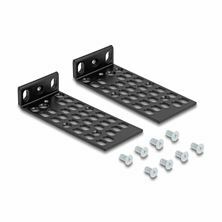 Delock nosilec montažni 25-48cm UNI za LAN stikala črn 67281