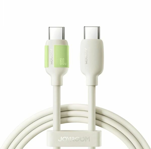 Picture of Joyroom kabel USB C-C 1.2m 60W bež silikonski luminescent S-A53