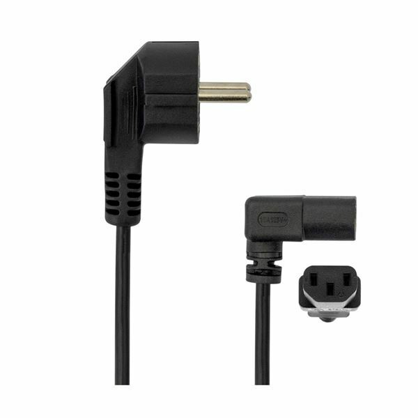 SBOX napajalni kabel 220V EURO 2m-kotni črn