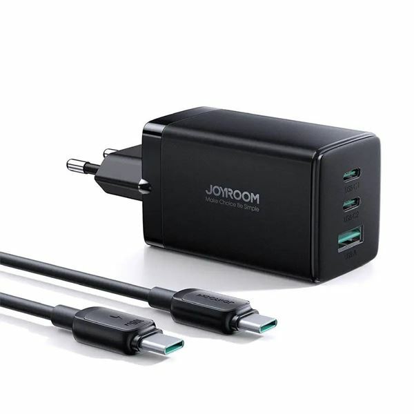 Picture of Joyroom polnilec 65W USB 2xTipC TipA GaN PD + kabel črn JR-TCG01