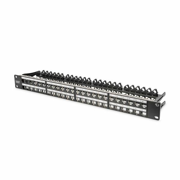 Digitus panel CAT.5e/6/6A 48-port modularen+nosilec kablov DN-91424