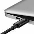 Picture of Baseus kabel USB C-C 3m 240W Tungsten Gold pleten E-Marker črn CAWJ040201