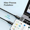 Picture of Baseus kabel USB C-C 3m 240W Tungsten Gold pleten E-Marker črn CAWJ040201