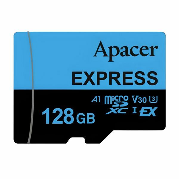 APACER microSD express 128GB spominska kartica U3 V30 switch AP128GMCEXG3X17-RA