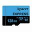 APACER microSD express 128GB spominska kartica U3 V30 switch AP128GMCEXG3X17-RA