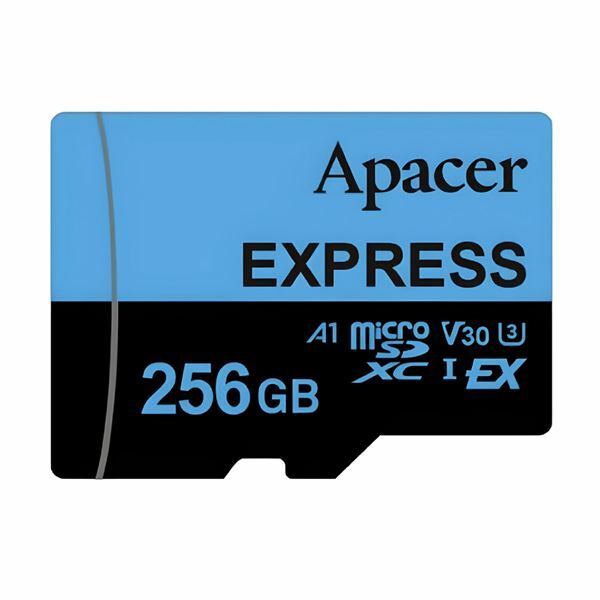 APACER microSD express 256GB spominska kartica U3 V30 switch AP256GMCEXG3X17-RA