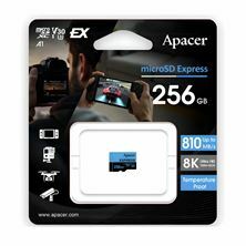 Slika APACER microSD express 256GB spominska kartica U3 V30 AP256GMCEXG3X17-RA