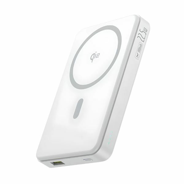 Baseus prenosna baterija 10.000mAh 22.5W PowerBank magsafe bela Airpow2 Qi2 P1008	