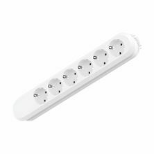 Bachmann podaljšek kabelski 6x220V brez kabla bel 381.246K