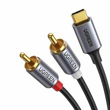 Ugreen kabel TipC AVDIO - 2x Chinch M 1.25m CM451	