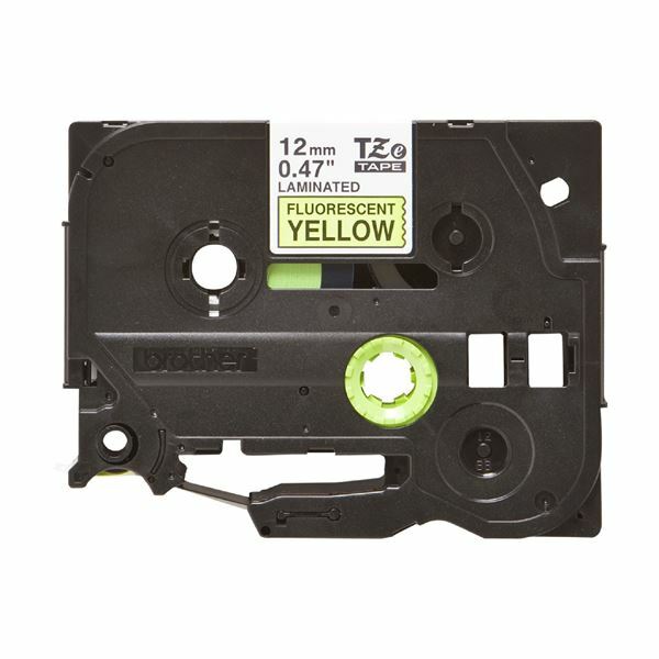 BROTHER trak TZe C31 črn/fluo rumen 12mm