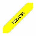 Picture of BROTHER trak TZe C31 črn/fluo rumen 12mm