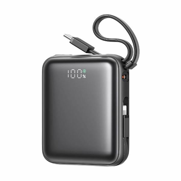 Joyroom prenosna baterija 10.000mAh 22W PowerBank Lightning TipC črna JR-PBF27