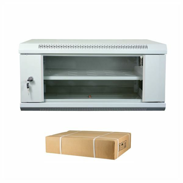 DATECH zidni kabinet 6U 368 600x450 siv + polica