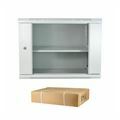 DATECH zidni kabinet 12U 600x450 siv + polica