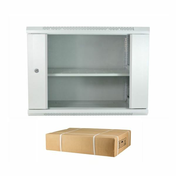 DATECH zidni kabinet 12U 600x450 siv + polica