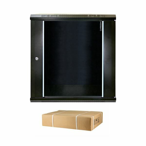 Kabinet zidni 18U 901 600x450 črn + polica DATECH