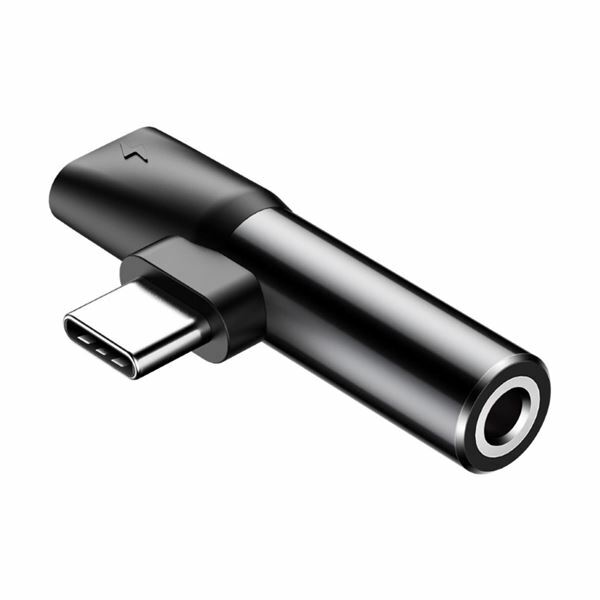Baseus adapter AVDIO USB TipC-Jack 3,5Ž aux stereo črn CATL41-01