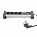 Picture of Digitus razdelilec 4x220V 2xUSB namizni s stikalom 1,5m črn DA-70614