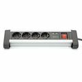 Picture of Digitus razdelilec 4x220V 2xUSB namizni s stikalom 1,5m črn DA-70614
