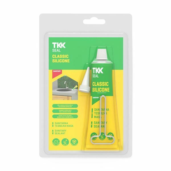 TKK silikonska tesnilna masa 60ml bela