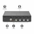 Picture of Digitus KVM stikalo 4x1 namizni DisplayPort/USB 4K DS-12891