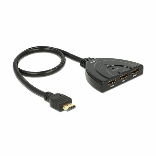 Delock HDMI stikalo dvosmerno 3x1 4K 30Hz 87619