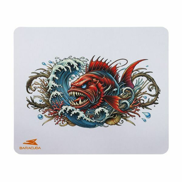 BARACUDA podloga za miško bela BGMP-041 CORAL