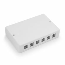 KELine nadometna vtičnica 6/12x keystone KE-SMB06/12-W