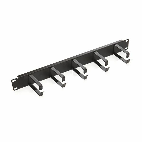 Keline organizator 1U rack 73x42mm kovinski črn RAB-VP-X21-A2