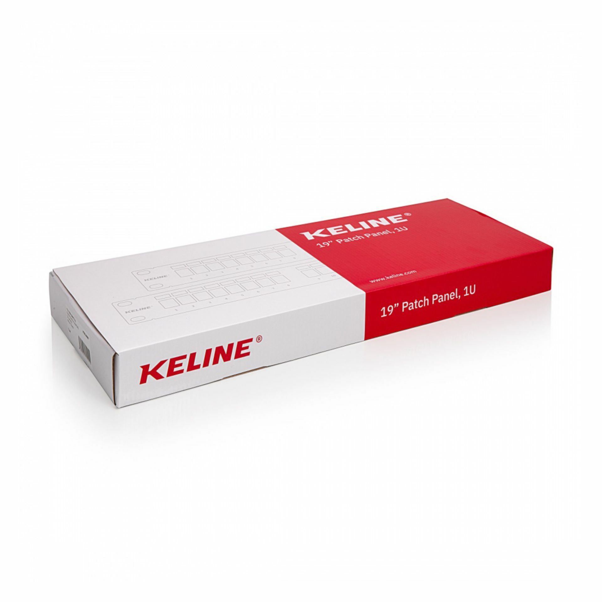 KELine panel CAT.5e/6/6A 24-port +nosilec kablov KEP-EMPTY-S - TechTrade
